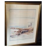 Original VanHook Painting -Figures on the Seashore