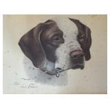 Original Louis Frisino Portrait of a Spaniel
