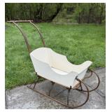 Antique Winter Baby Push Sled - Made Circa 1890