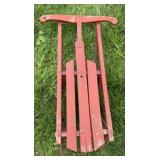 Antique Wood & Iron Child's Snow Sled
