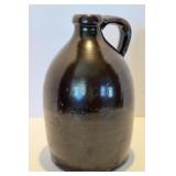 Antique1Gallon Stoneware Jug in Brown Slip