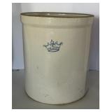 Antique 5 Gallon Crock with blue crown