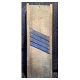 Primitive Wooden Mandolin Cabbage Slicer