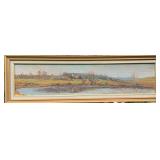 Fine 'Orlyk' Signed Landscape Painting with Barn