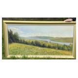 Fine 'Orlyk' Signed Landscape Painting with River