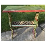 MacKenzie Childs Type Painted 1920s Magazine Stand