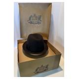 Antique 'Royal Stetson' Fedora Hat with Box