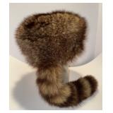 Vintage Top Quality Raccoon Skin Cap
