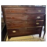 Antique Federal Period 4 Drawer Cherry Chest