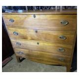 Antique American 2 Drawer Lift Top Blanket Chest