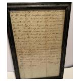 1809 Hand Written Bill of Sale for 5 Negros