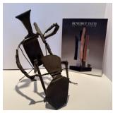 Fine 'Benedict Tatti' Metal Sculpture 'Cellist'