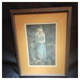 Vintage Pablo Picasso Print - 'Mother & Child'