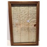 Original 1740 Connecticut Deed T. Brooks to E Hart