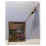 Antique Arrow with Stone Arrowhead & Feathers