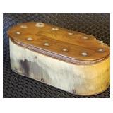Antique Natural Horn Snuff Box - F. Wunderlin