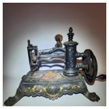Rare Shaw & Clark Cast Iron Hydrant Sewing Machine