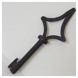 Antique Gothic Hand Wrought Iron Barrel Key 16th c
