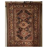 Antique Shirvan Caucasian Oriental Rug 3'11' x 5'2