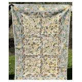 Fine Vintage Needlework Rug with Floral Design