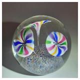 Vintage Bohemain Art Glass Paperweight