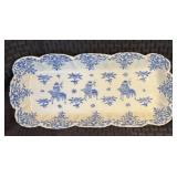 Antique Japanese Blue & Whitei Porcelain Tray