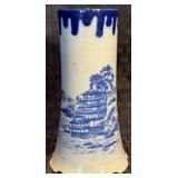 Vintage Chinese Blue & White Export Porcelain Vase