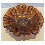 Fenton Amethyst Carnival Glass Bowl - Thistle
