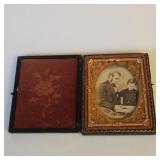 Antique Albumen Photograph - Abraham Lincoln & Tad