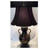 Decorative Floral Painted Electric Table Lamp