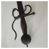 European Swept-Hilt Curved Blade Rapier