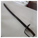 Antique Early Naval Cutlass with Stag-Horn Handle