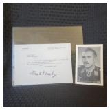 Sigd. Photo. & Letter - German Admiral Karl Donitz