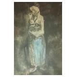 Vintage Pablo Picasso Print - "Mother & Child"