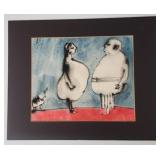 Vintage Fine Modern Painting - Rotund Figures