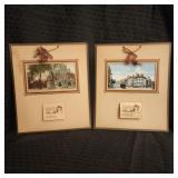 2 Antique Wall Calendars with Auburn Postcards
