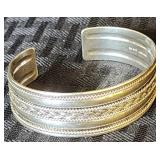 Vintage Sterling Cuff Bracelet Made in Indonesia