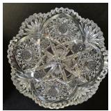 American Brilliant Period Cut Glass Center Bowl