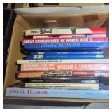 Box lot of Vintage Books - 20th Century Military