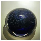 Fine Art Glass Paperweight - Signed Not Identified