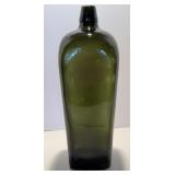 Early Green Glass Case Gin Bottle - 18th Century