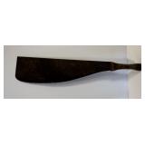 Antique Sugar Cane Knife with Wooden Handle