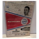 Spectacular Autographed 1960 NBA Program with 8 Ha