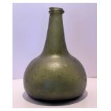 Antique 17th / 18th Century Glass Onion Bottle