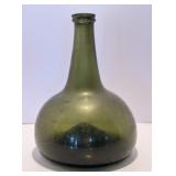 Antique 17th / 18th Century Glass Onion Bottle