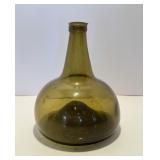 Antique 17th / 18th Century Glass Onion Bottle