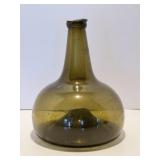Antique 17th / 18th Century Glass Onion Bottle