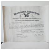 Franklin Roosevelt Postmaster Appointment