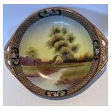 Antique Japanese Hand Painted Porcelain Dish