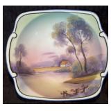 Antique 'Noritake' Porcelain Dish Shades of Purple